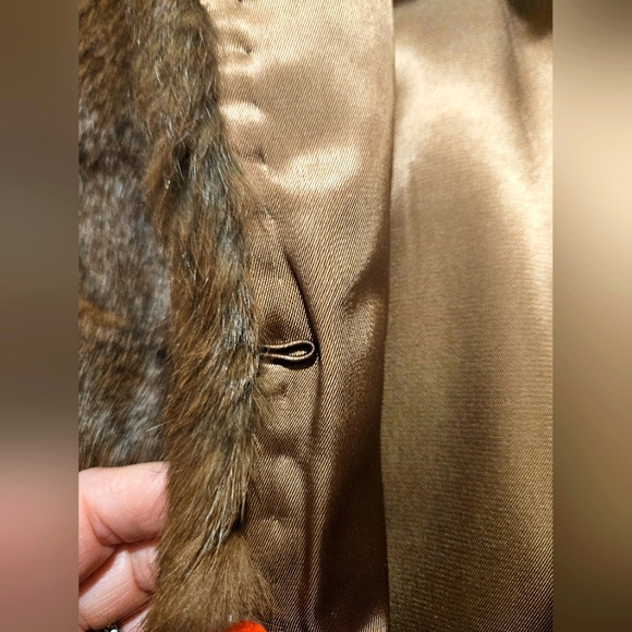 Vintage Rabbit Fur Mini Coat Size Small - Picture 8 of 15